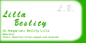 lilla beslity business card